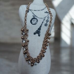 Paparazzi Gold and Silver Rhinestone Necklace